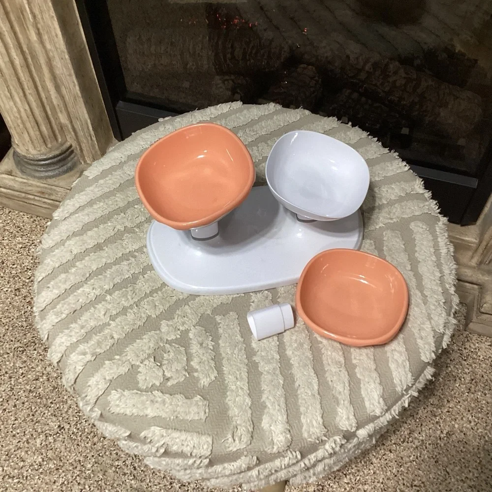 New 2 piece dog bowl set